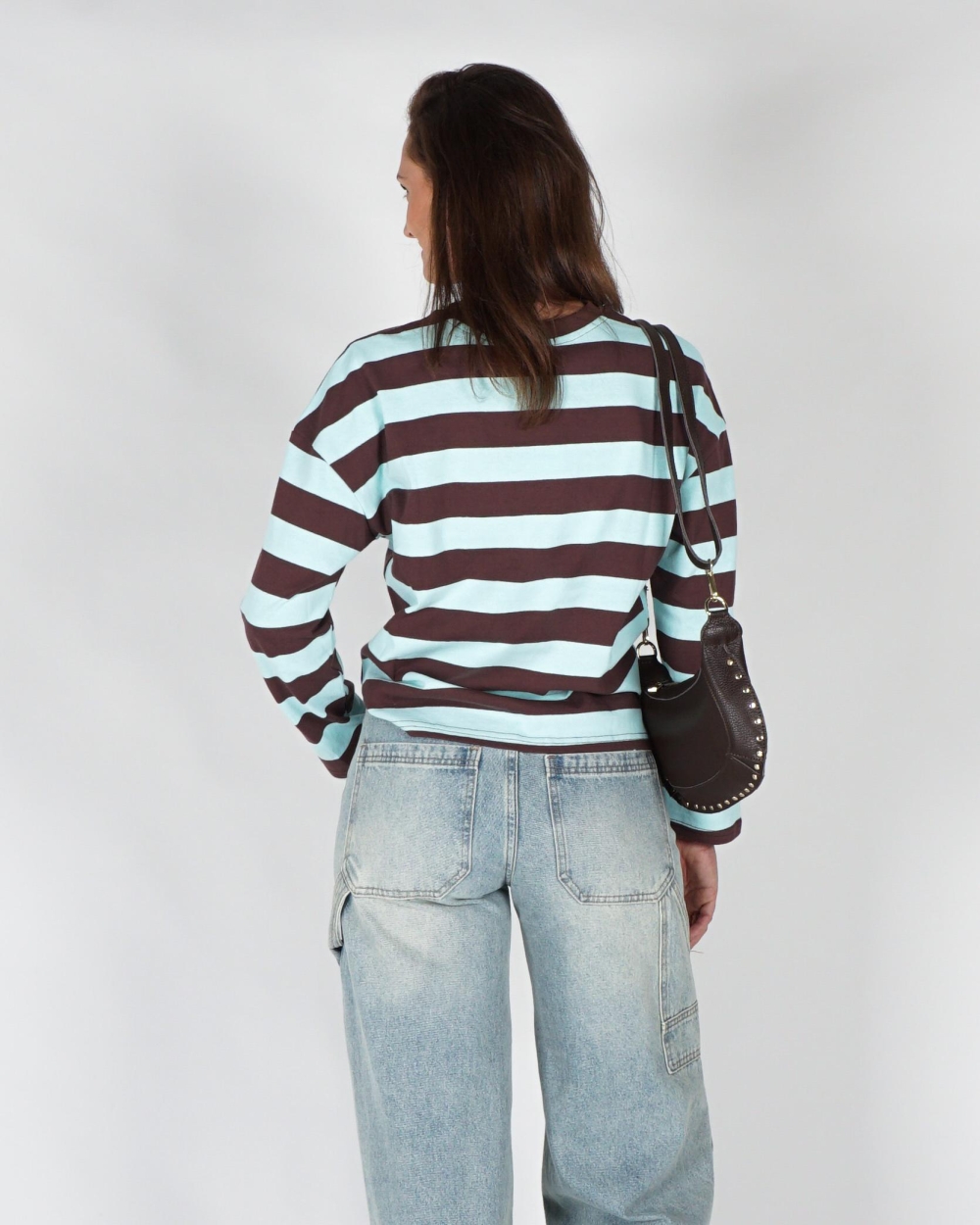 Gossip LONGSLEEVE GIANTS GESTREEPT Bruin