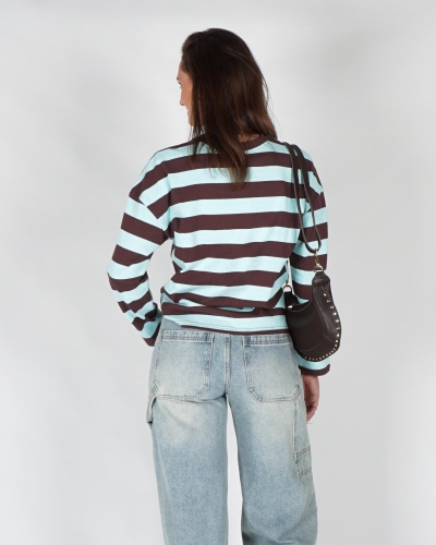 Gossip LONGSLEEVE GIANTS GESTREEPT Bruin
