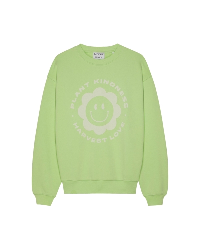 SWEATER HARVEST LOVE GROEN