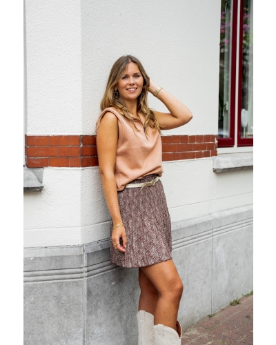 YAYA MOUWLOZE SWEATER MET SCHOUDERVULLING