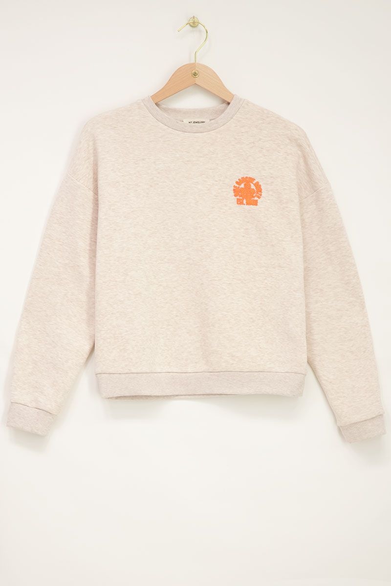 Beige sweater rive gauche droite