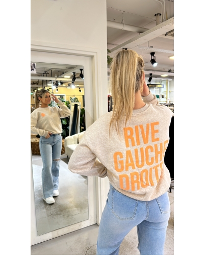 My Jewellery Beige sweater rive gauche droite