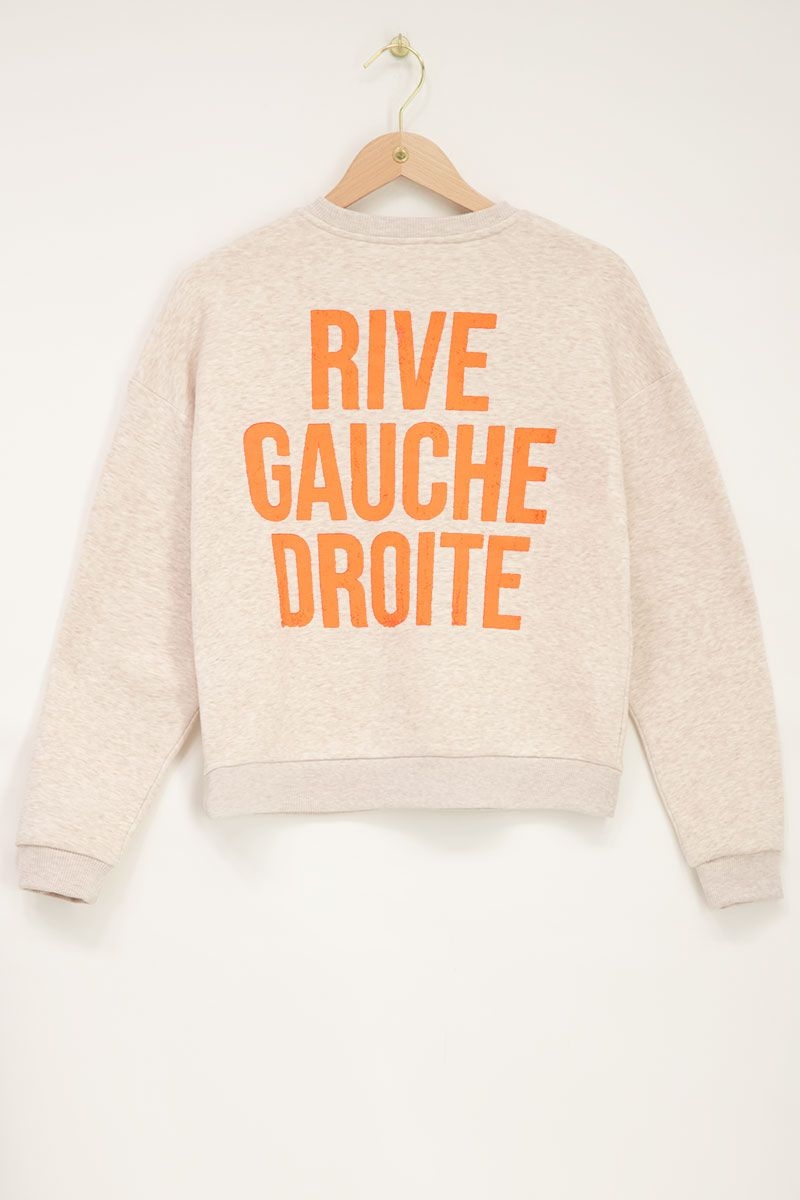 Beige sweater rive gauche droite