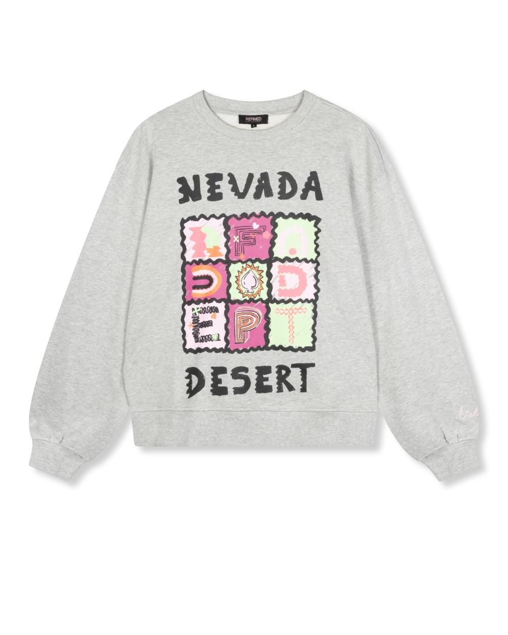 SWEATER SMILEY GRIJS