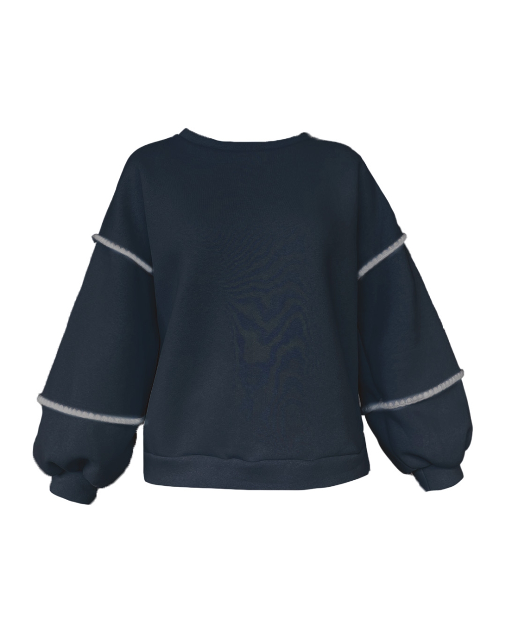 SWEATER FLEUR DONKERBLAUW