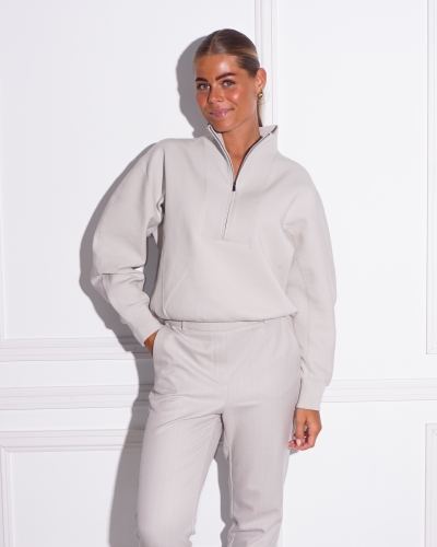 YAYA SWEATSHIRT MET RITS ECRU