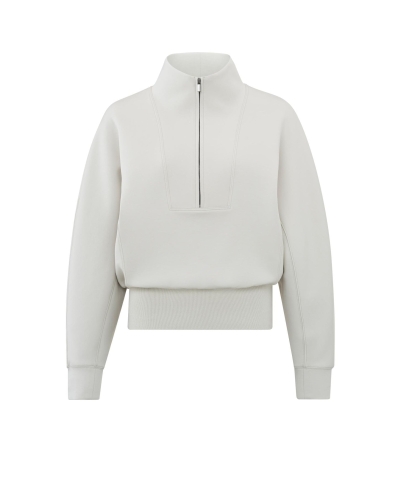 SWEATSHIRT MET RITS ECRU