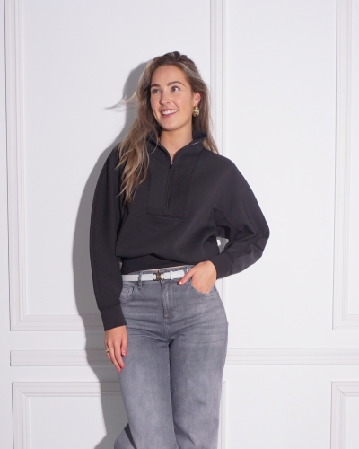 YAYA SWEATSHIRT MET RITS ANTRACIET