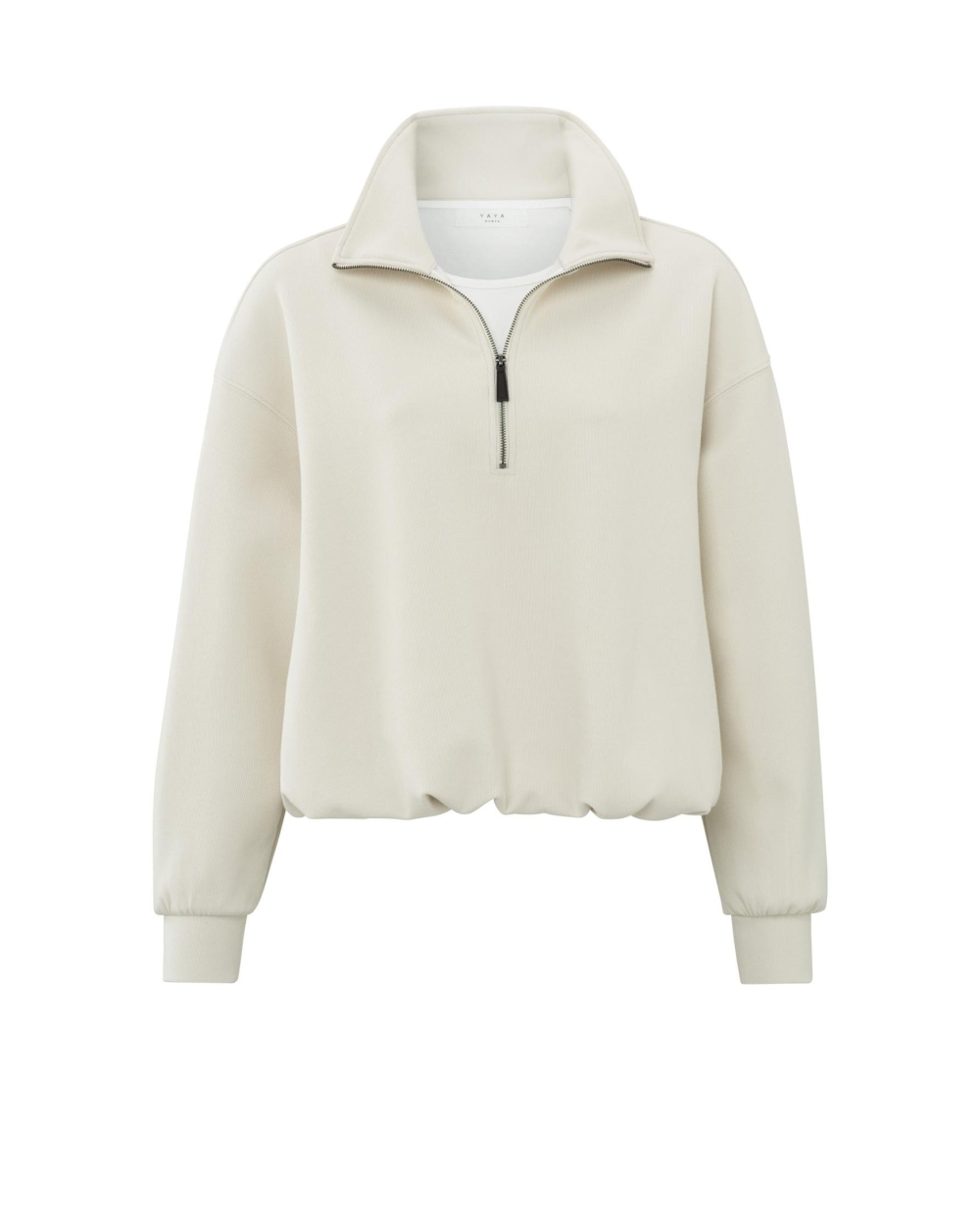 ZIP UP TRUI MET DUBBELE LAAG
