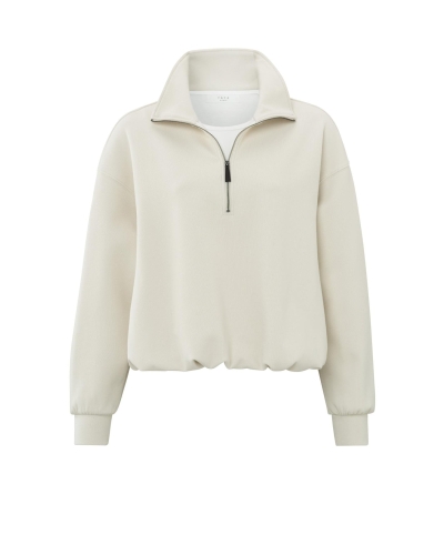 ZIP UP TRUI MET DUBBELE LAAG