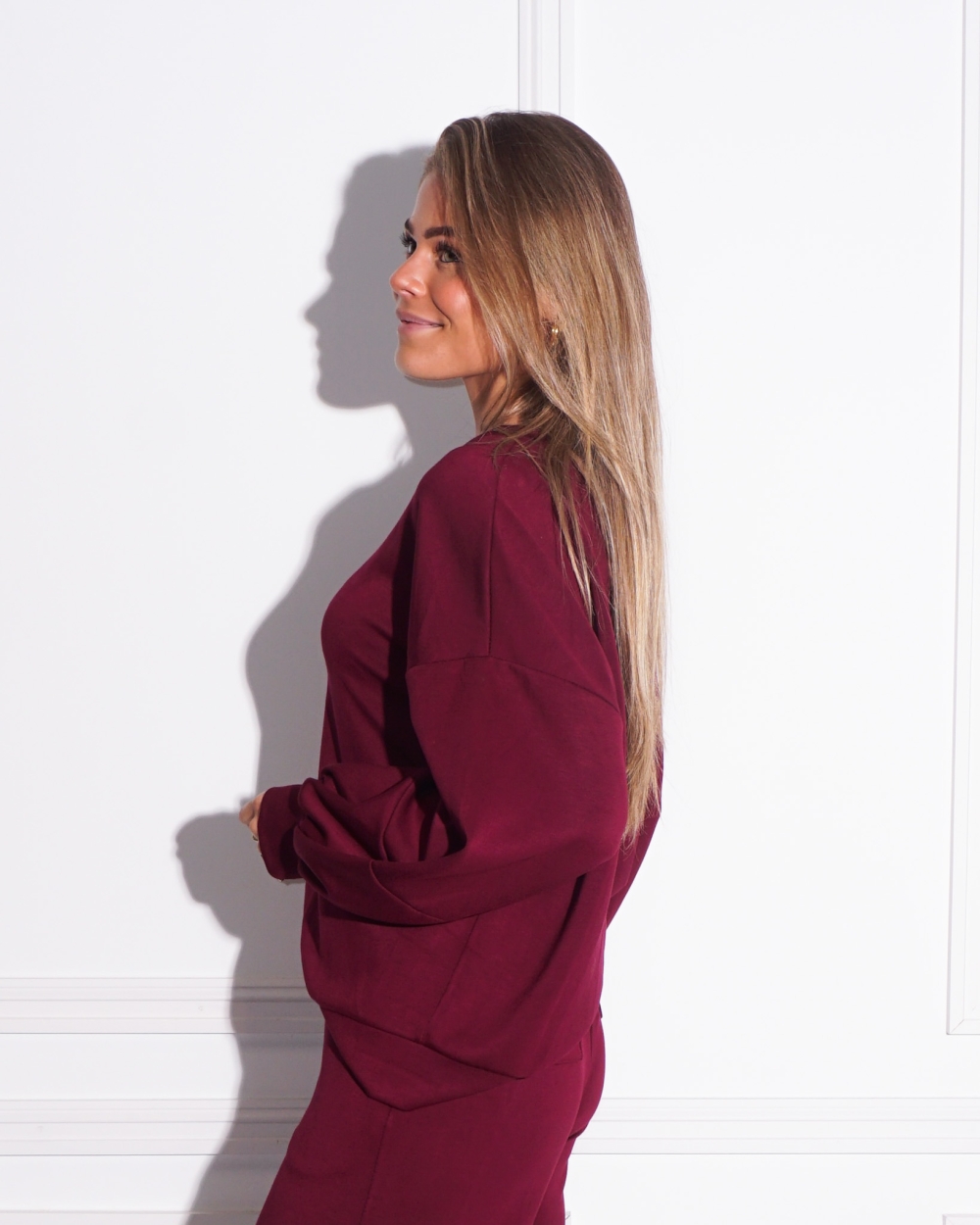 SWEATER KOKO DONKERROOD
