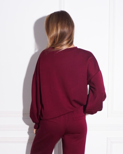 SWEATER KOKO DONKERROOD