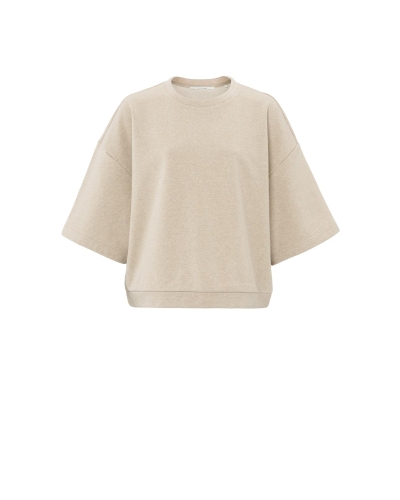 SWEATSHIRT MET KORTE WIJDE MOUWEN 