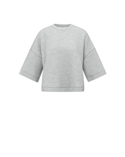 SHORT SLEEVE SWEATSHIRT GRIJS