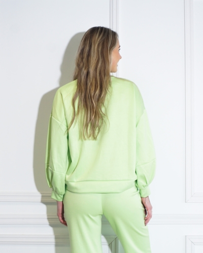 COMFY CLUB SWEATER LIME