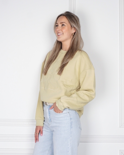 My Jewellery MUSE EMBROIDERY SWEATER GROEN