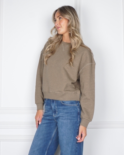YAYA SWEATER OLIJF GROEN