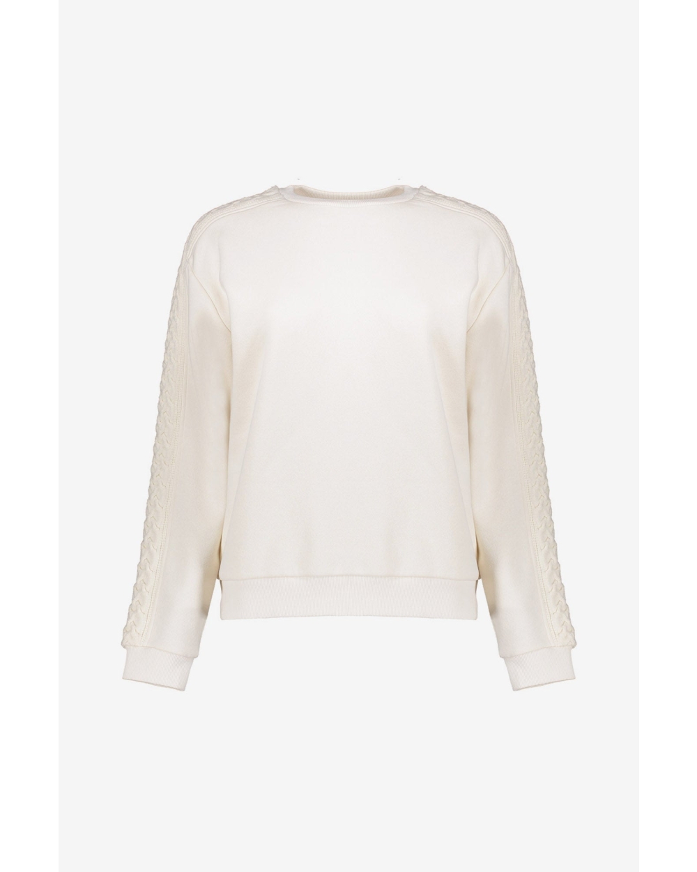 SWEATER MET KNITTED DETAIL WIT