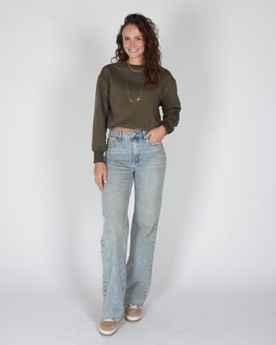 SWEATER EVIE ARMY GROEN