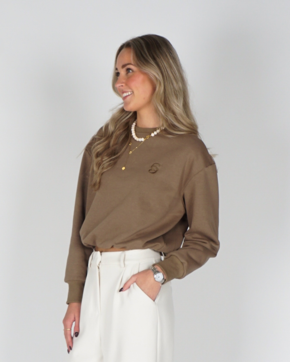 SWEATER EVIE TAUPE