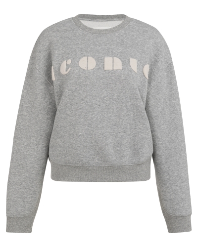 SWEATER MET ICONIC ARTWORK GRIJS