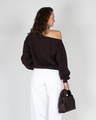 ONE SHOULDER SWEATER RHINA BRUIN
