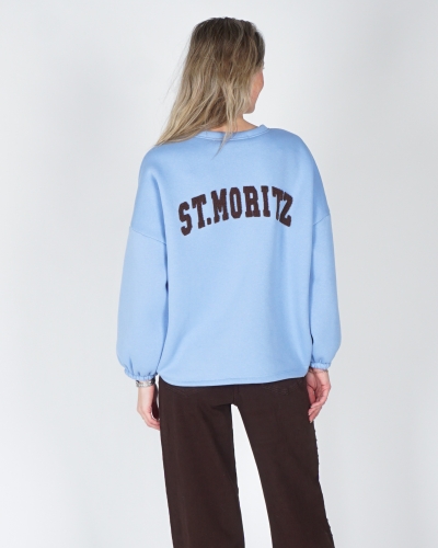 OVERSIZED SWEATER ST.MORITZ LICHTBLAUW