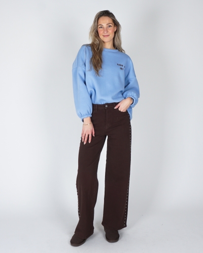 OVERSIZED SWEATER ST.MORITZ LICHTBLAUW