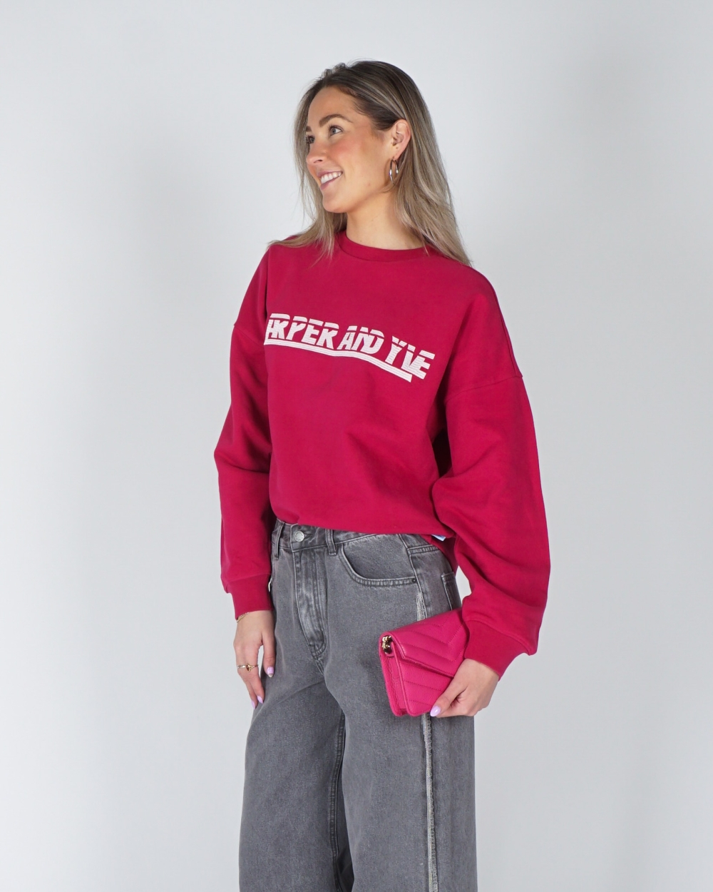 LOGO SWEATER LEX ROZE