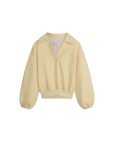 POLO SWEATER MYLENA LICHT GEEL