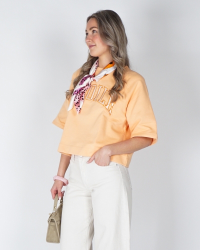 My Jewellery SWEATER ETOILE MET KORTE MOUWEN ORANJE