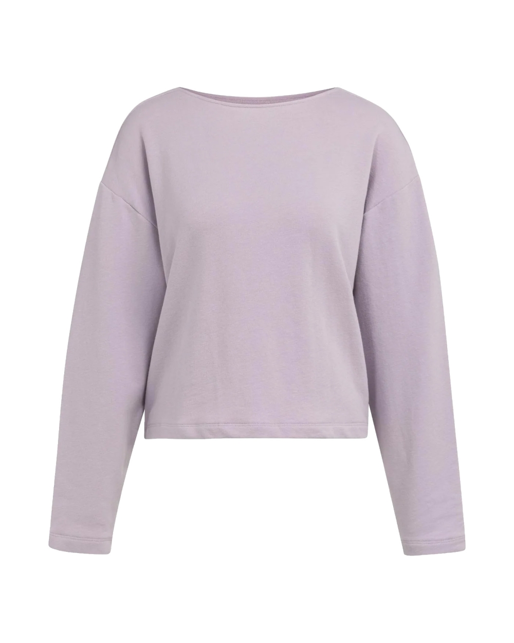 SWEATER MET V-HALS EN GEDRAAID DETAIL LILA