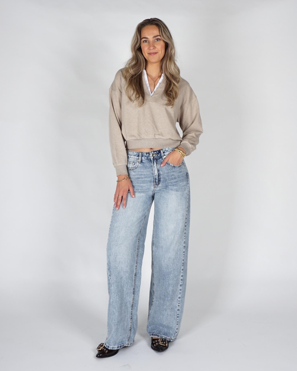 YAYA 01-109127-608 PURE CASHMERE GREY MELANGE