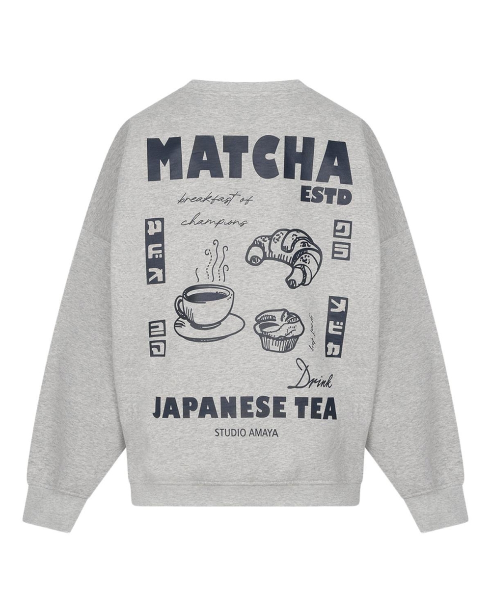Studio Amaya MATCHA SWEATER Grijs