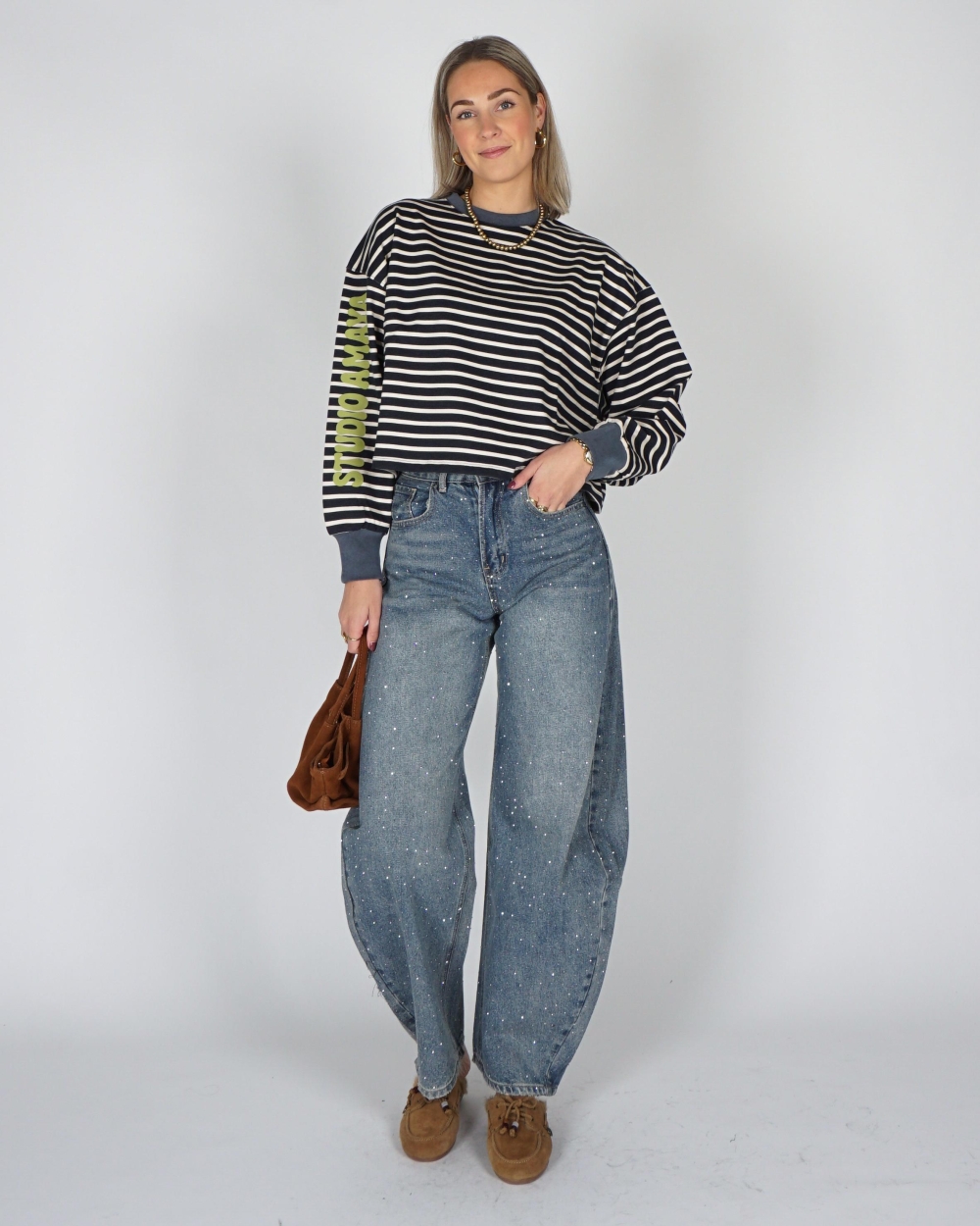 Studio Amaya WORHT IT SWEATER Marine