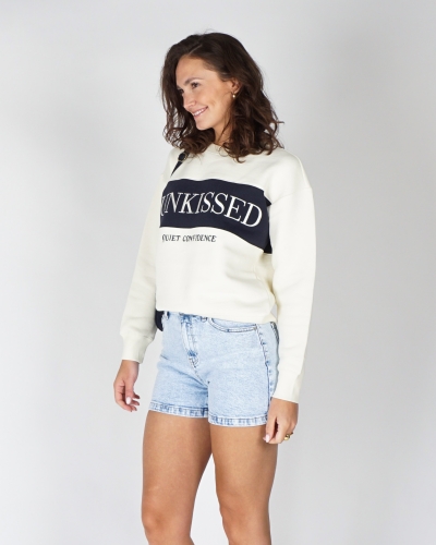 YAYA Sweater met colorblock 01-109115-603