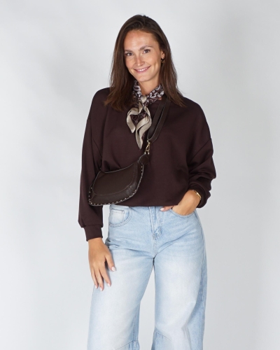 Gossip BALLON SWEATER Donkerbruin