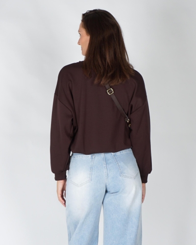 Gossip BALLON SWEATER Donkerbruin