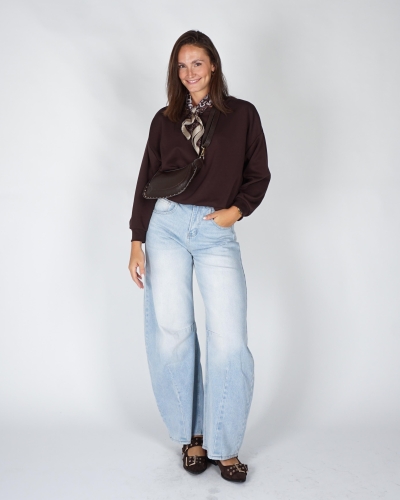 Gossip BALLON SWEATER Donkerbruin