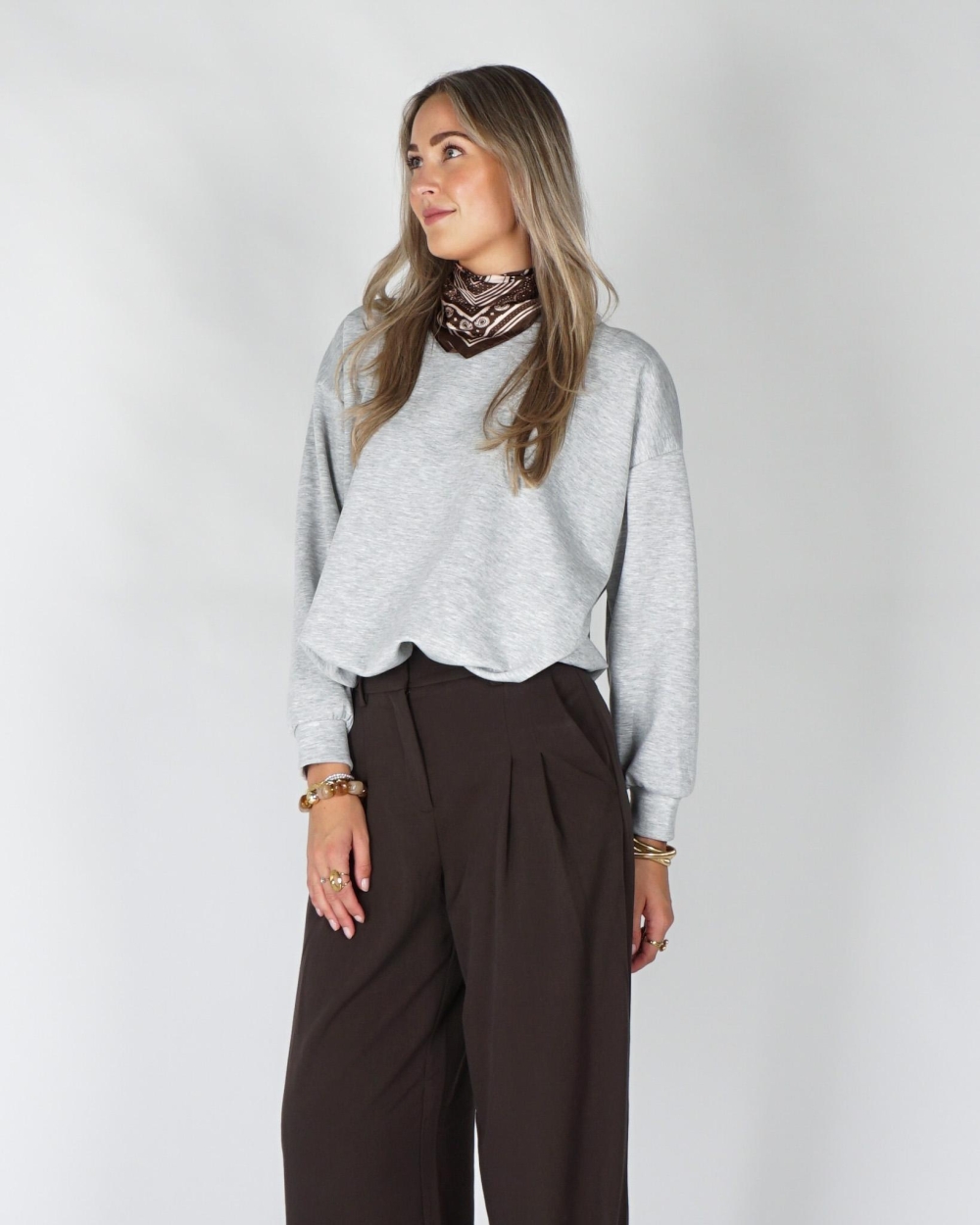 Gossip BALLON SWEATER Grijs