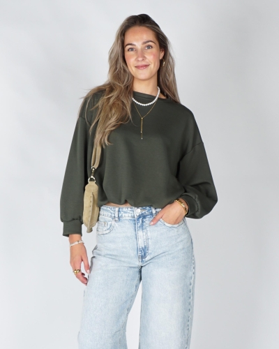 Gossip BALLON SWEATER Groen