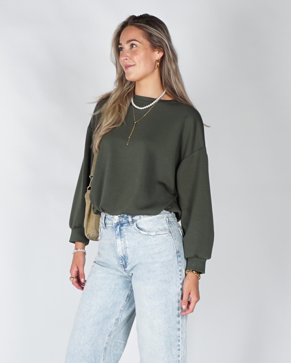 Gossip BALLON SWEATER Groen