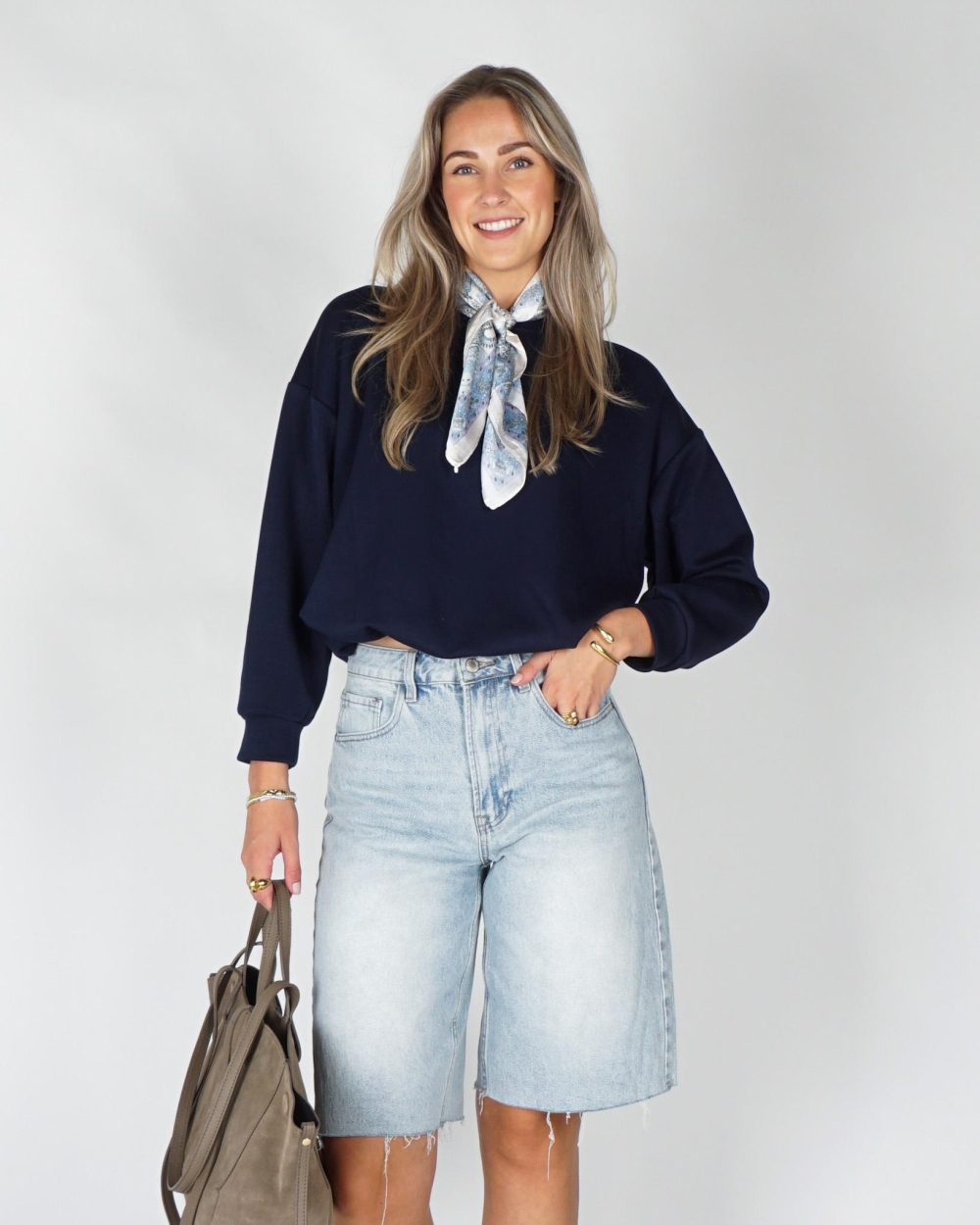 Gossip BALLON SWEATER Donkerblauw