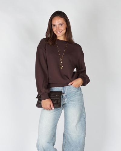 MSCH Copenhagen SWEATSHIRT BROOKE IMA Donkerbruin
