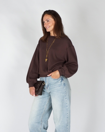 MSCH Copenhagen SWEATSHIRT BROOKE IMA Donkerbruin