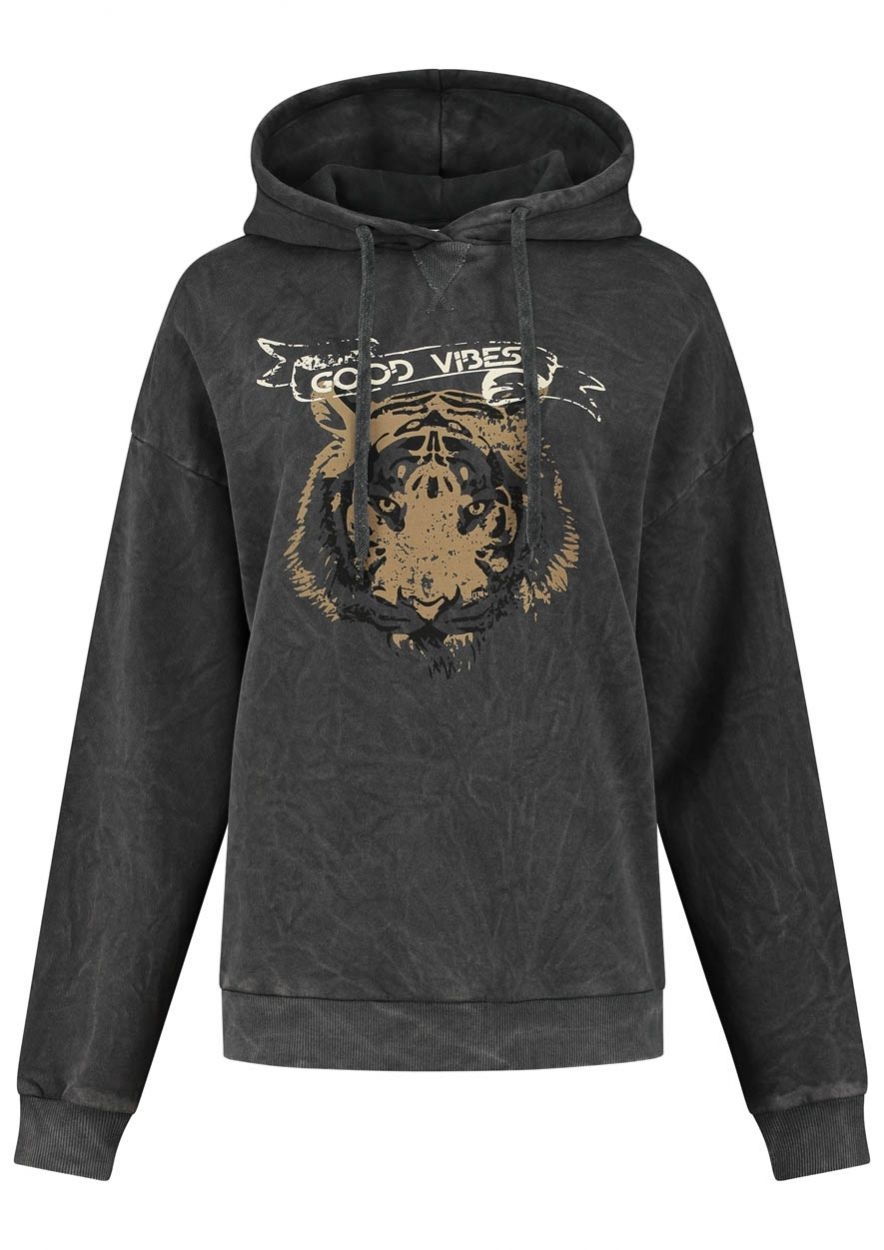 JO VINTAGE ZWARTE HOODIE MET PRINT 