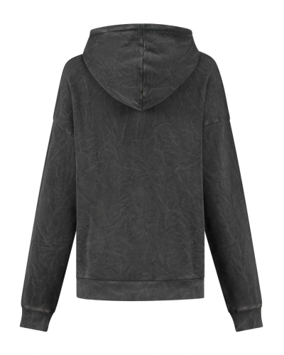JO VINTAGE ZWARTE HOODIE MET PRINT 