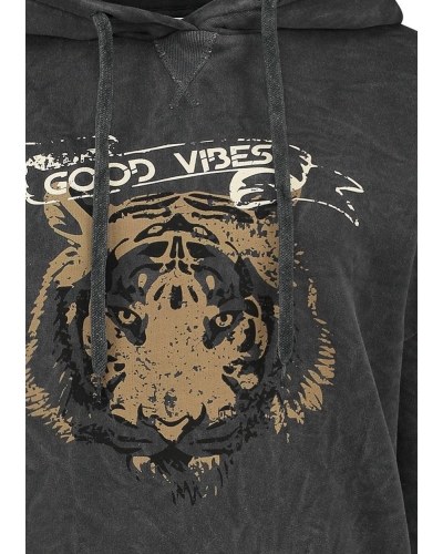 JO VINTAGE ZWARTE HOODIE MET PRINT 