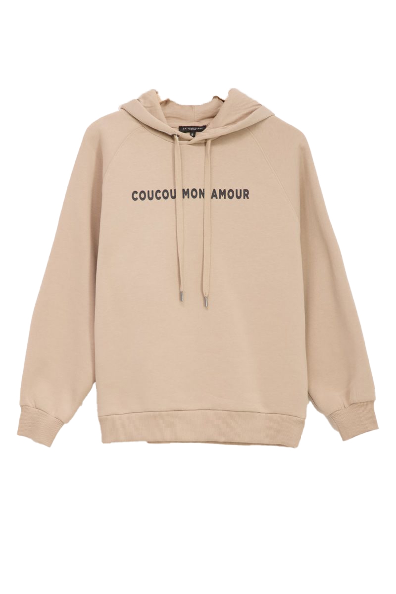 AU REVOIR HOODIE BEIGE