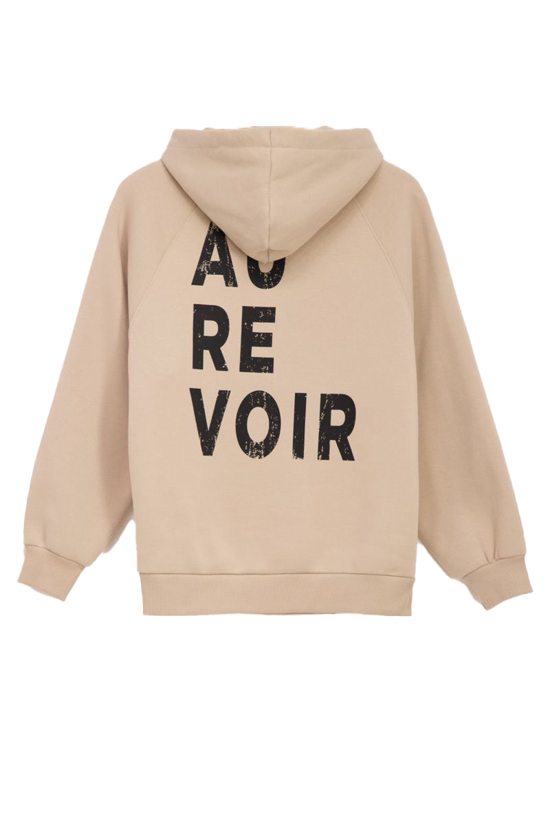 AU REVOIR HOODIE BEIGE